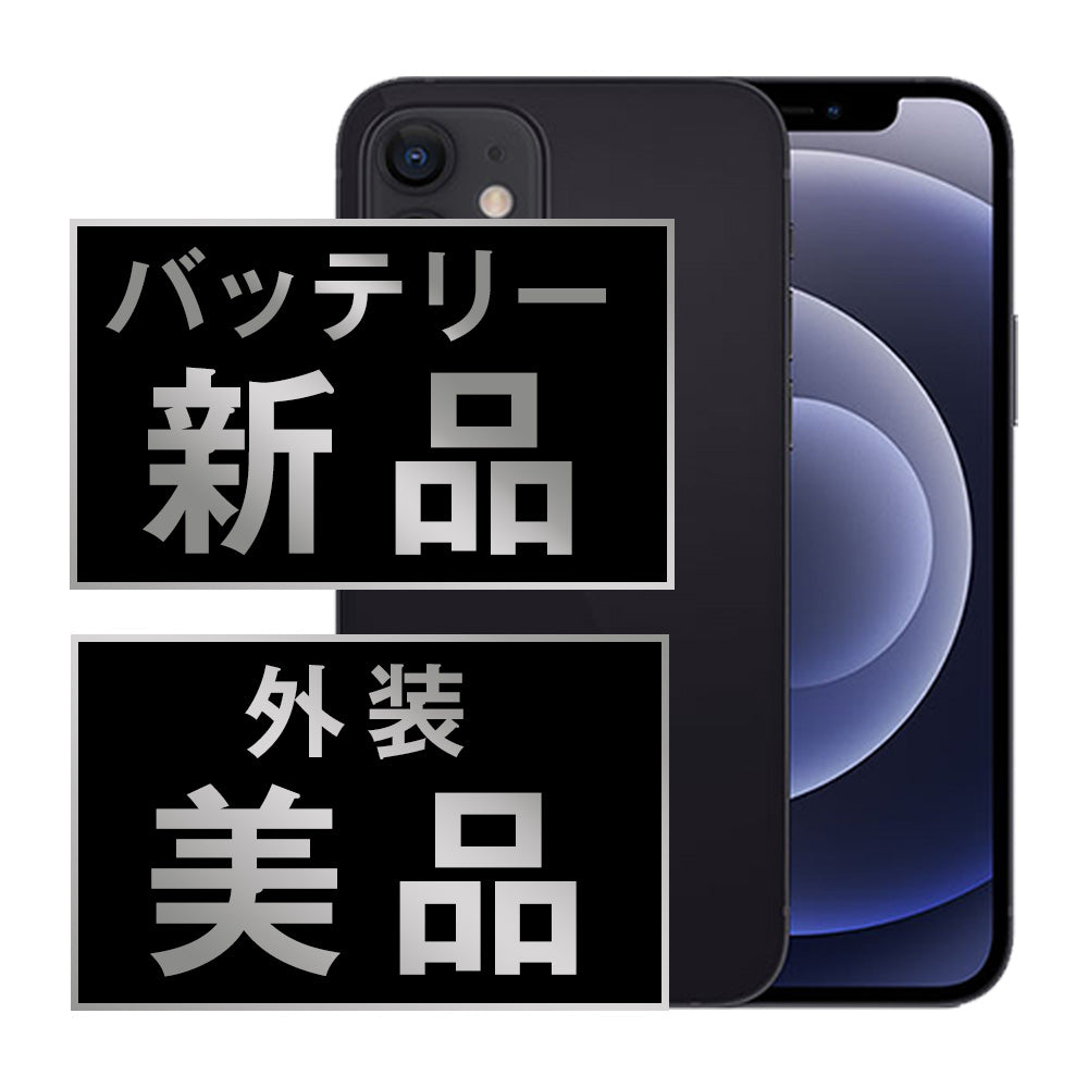 バッテリー100% iPhone12 mini 128GB ブラック Aランク 美品 SIMフリー