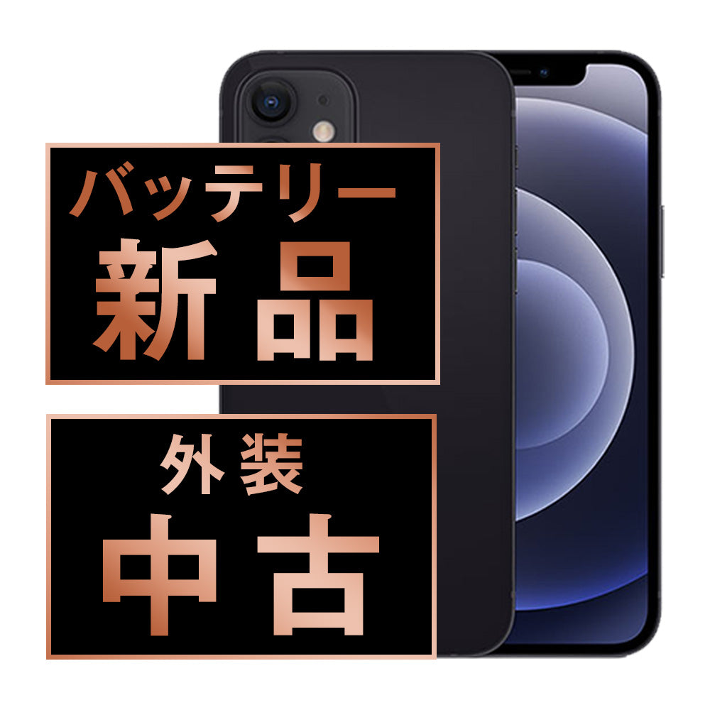 バッテリー100% iPhone12 mini 128GB ブラック Bランク SIMフリー