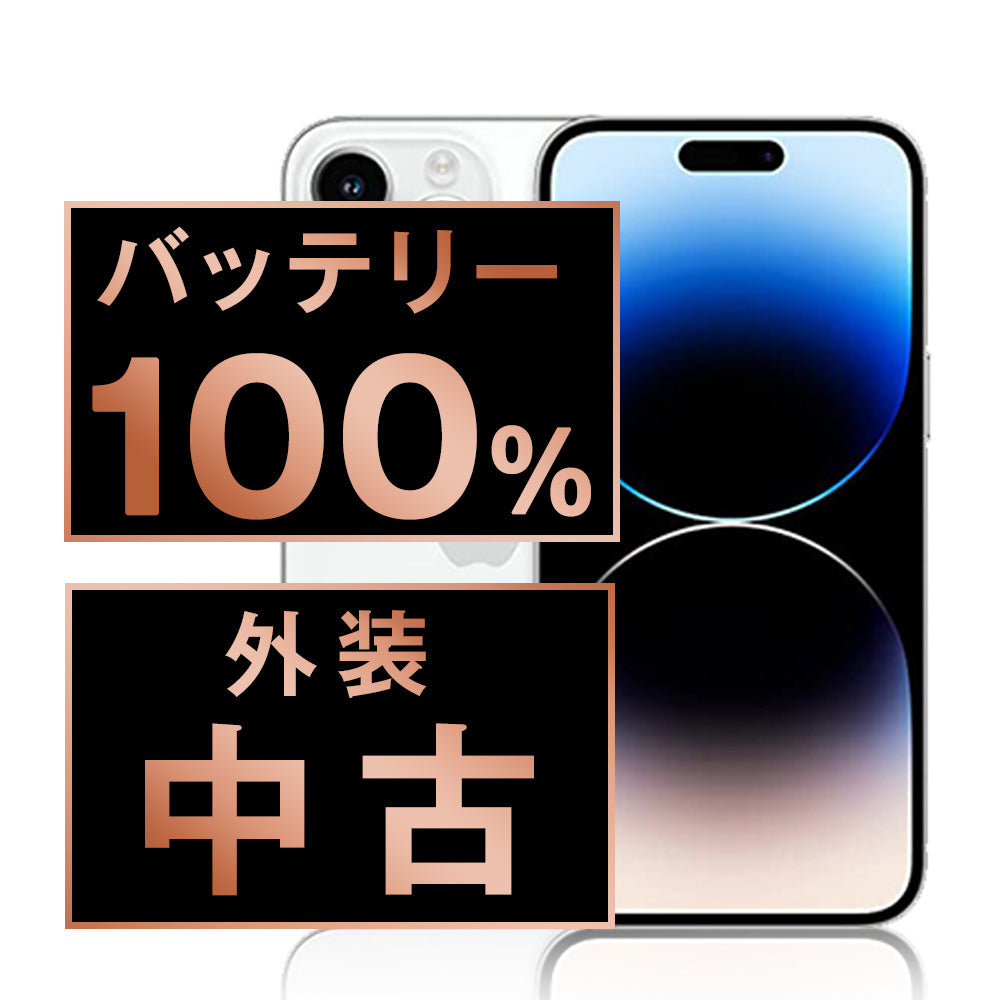バッテリー100% iPhone14 Pro 128GB シルバー Bランク SIMフリー